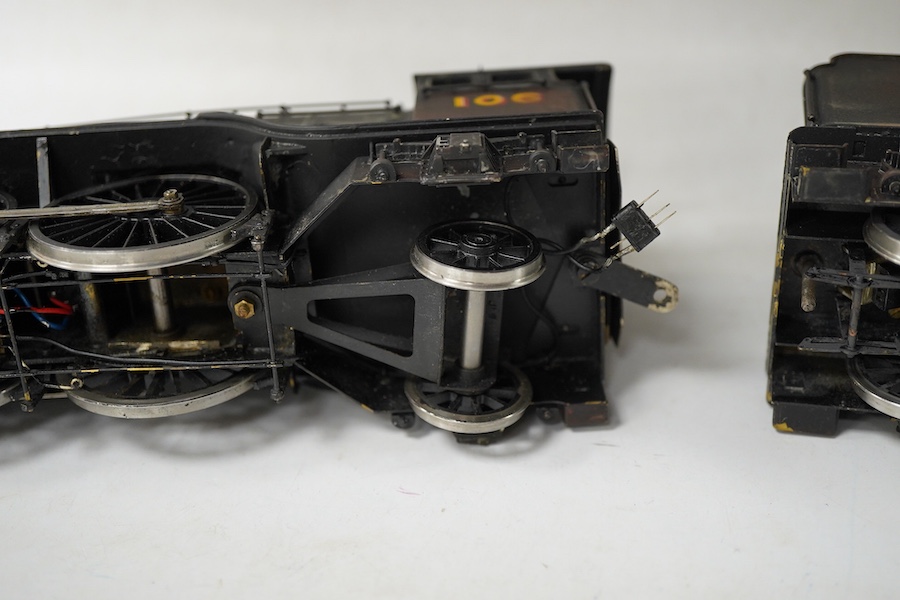An 0 gauge scratch built model railway locomotive by John Worsley, a London & North Eastern Railway class A3 4-6-2, Flying Fox 106, a highly detailed model in brass, white metal and plasticard, with opening smoke box doo